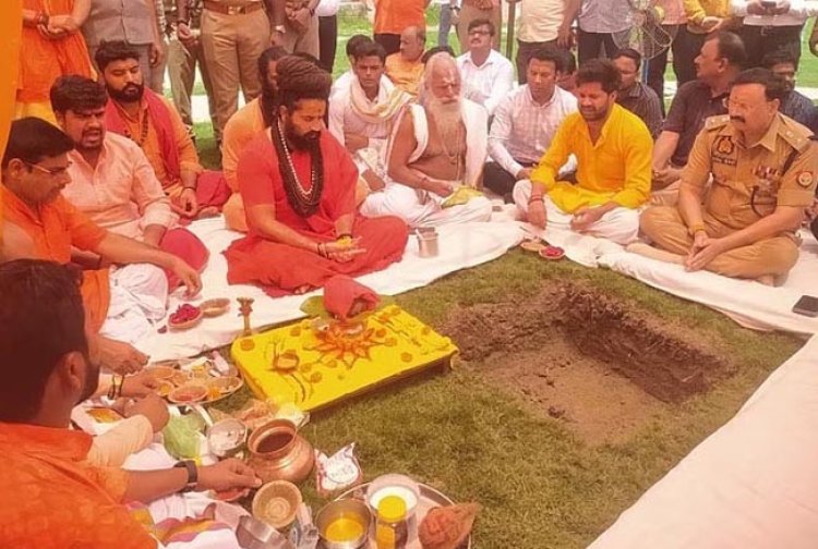 बड़े हनुमान मंदिर कॉरिडोर का निर्माण कार्य शुरू