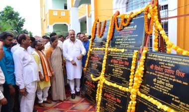 राज्यमंत्री ने किया 6 सड़कों का शिलान्यास व एक हाईटेक नर्सरी का लोकार्पण