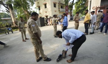 UP पुलिस भर्ती परीक्षा का चौथा दिन, कड़ी सुरक्षा के बीच प्रथम पाली की परीक्षा जारी