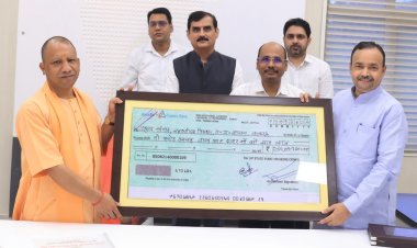 उ.प्र. राज्य भण्डारण निगम ने 2021-22 एवं 2022-23 का लाभांश मुख्यमंत्री को सौंपा