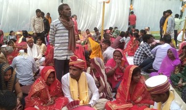 मुख्यमंत्री सामूहिक विवाह कार्यक्रम में 110 जोड़ों का कराया गया विवाह 