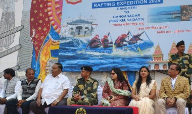 बीएसएफ महिला राफ्टिंग टीम का स्वागत: गंगा सफाई और महिला सशक्तीकरण का संदेश