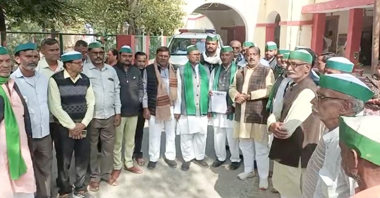किसानों की समस्याओं को लेकर भाकियू के राष्ट्रीय महासचिव ने सौंपा ज्ञापन