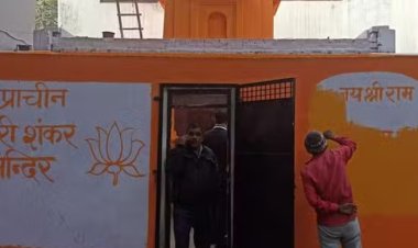 मुरादाबाद के गौरीशंकर मंदिर की रंगाई-पुताई का काम शुरू, 1980 के दंगे में पुजारी की हत्या के बाद से था बंद