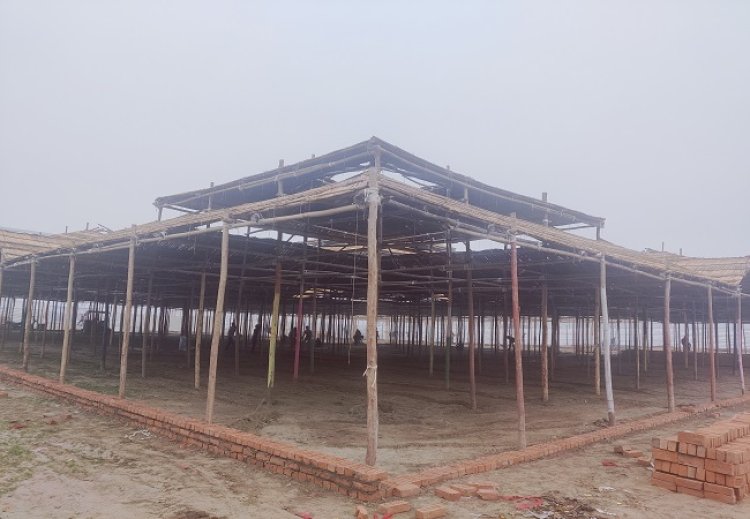 कुम्भनगरी में 21 फीट ऊंचे मचान से भक्त करेंगे श्री अच्युतेश्वर महादेव का रूद्राभिषेक