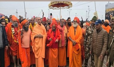 पहले अमृत स्नान पर पूरा ब्रह्माण्ड ही संगम पर बस गया : श्रीमहंत नारायण गिरि 