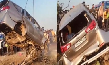 जबलपुरः पुणे से महाकुंभ में शामिल होने जा रहे लोगों की कार पुलिया से टकराई, तीन की मौत