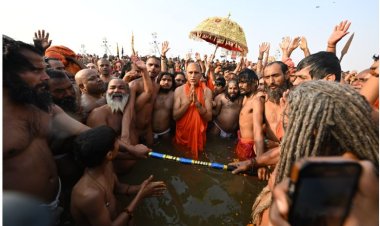 मौनी अमावस्या पर सभी 13 अखाड़ों के संतों ने संगम में लगाई डुबकी