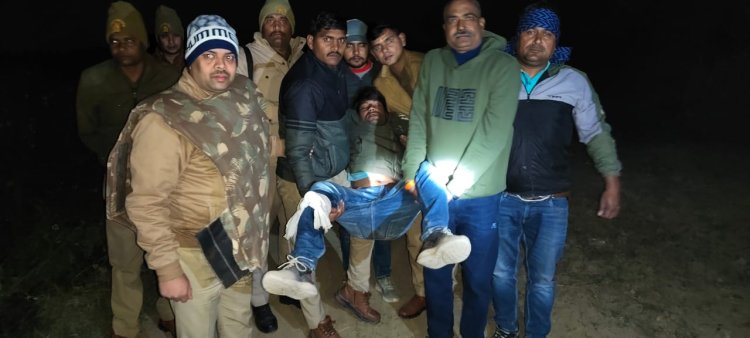 मुठभेड़़ में एक बदमाश को लगी गाेली, साथी फरार