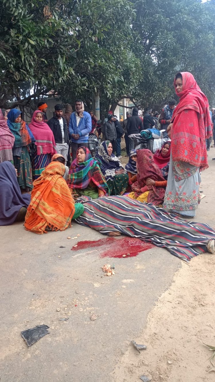 अनियंत्रित डम्पर ने अधेड़ को रौंदा, मौत