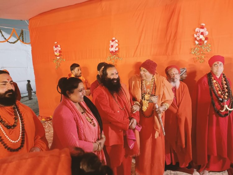 महंत दुर्गादास ने कुम्भ मेला क्षेत्र मे वक्फ बोर्ड की भूमि बताने वाले मौलाना को चेताया