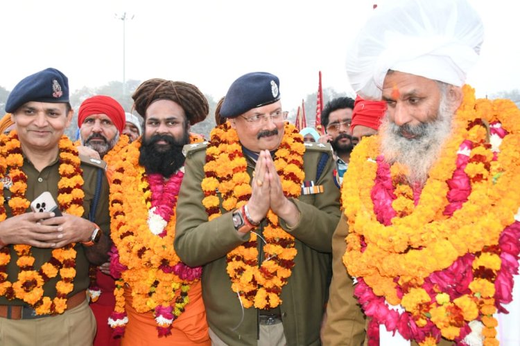 धूमधाम से श्री पंचायती नया उदासीन अखाड़ा के संत छावनी में किया प्रवेश