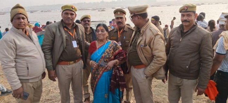 महाकुम्भ में मानवता की मिसाल पेश कर रहे होमगार्ड