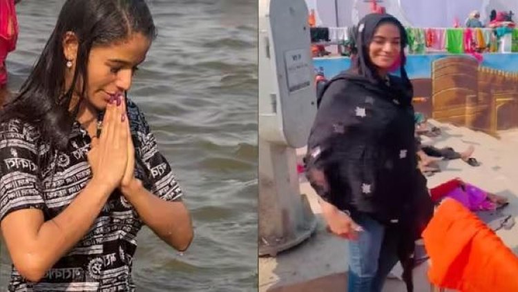 महाकुंभ में गंगा स्नान कर बोलीं पूनम पांडे- 'मेरे पाप धुल गए'