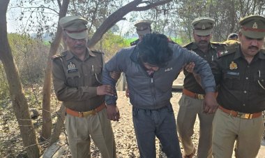 गैंगस्टर एक्ट में वांछित बदमाश पुलिस मुठभेड़ में घायल, गिरफ्तार