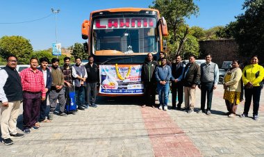 क्रीड़ा भारती : खेल महाकुंभ में भाग लेने खिलाड़ी जोधपुर से रवाना