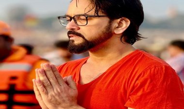 सांसद अनुराग ठाकुर ने संगम में लगाई आस्था की डुबकी