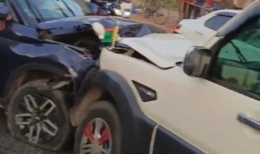 विंध्याचल : तीन  वाहनों की टक्कर में 13 घायल, एक की हालत गम्भीर