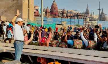 गंगा में नौकायन के समय लाइफ जैकेट अवश्य पहनने की अपील,जागरूकता अभियान