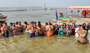 प्रयागराज महाकुम्भ पहुंचे काशी तमिल संगमम के प्रतिनिधि, आस्था के महा समागम के बने साक्षी