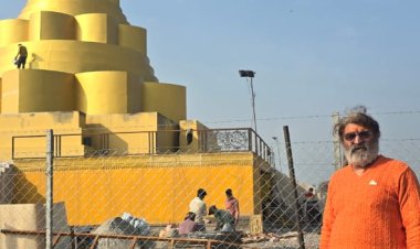 प्रयागराज के बाद हिसार में सबसे बड़ा 52 फुट का स्थाई सिद्ध महामृत्युंजय यंत्र