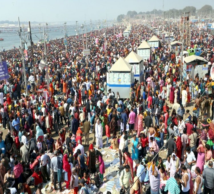 महाकुम्भ : रात 08 बजे तक 1.34 करोड़ से अधिक श्रद्धालुओं ने लगाई आस्था की डुबकी