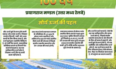 भारतीय रेलवे के विद्युतीकरण का शताब्दी वर्ष मना रहा प्रयागराज मंडल