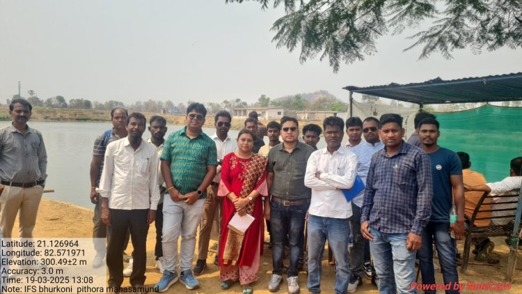 मछली पालन की तकनीक सीखने छत्तीसगढ़ आए ओडिशा और उत्तरप्रदेश से मत्स्य पालक दल