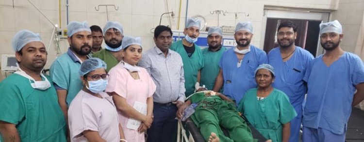 रेलवे अस्पताल में पहली बार दूरबीन विधि से ख़राब गुर्दे को निकाला