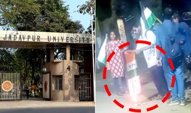 शिक्षा मंत्री की गाड़ी से जिस छात्रा के टक्कर का किया गया था दावा, वह तृणमूल का झंडा जलाते आया नजर