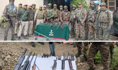 कांगपोकपी में भारी मात्रा में हथियार और विस्फोटक बरामद