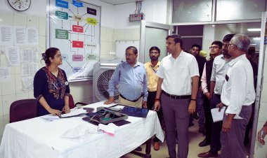जिलाधिकारी ने स्वरूपरानी नेहरू चिकित्सालय का किया औचक निरीक्षण