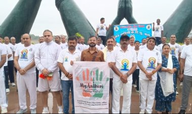 योग सप्ताह: बारिश भी नहीं डिगा पाई सीआरपीएफ जवानों का हौसला