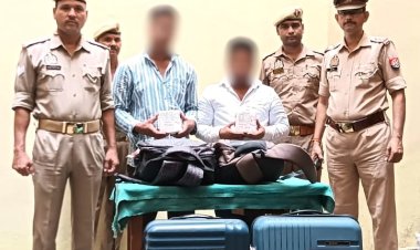 मीरजापुर में शराब तस्करों पर पुलिस की बड़ी कार्रवाई, बिहार के दो आरोपी गिरफ्तार, भारी मात्रा में अंग्रेजी शराब बरामद
