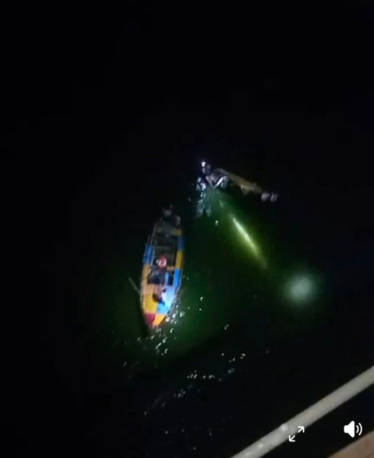 यूपी-बिहार बार्डर के भरौली-बक्सर पुल से गंगा में गिरी स्कार्पियो