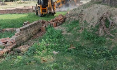 अवैध प्लाटिंग के खिलाफ चला पीडीए का बुलडाेजर, खाली कराई गई 78 बीघा जमीन