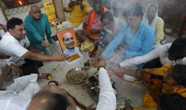 राजनाथ सिंह के जन्मदिन की पूर्व संध्या पर बाल्मीकि समाज ने किया हवन पूजन