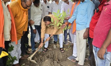 जिले के 20 मंडलों में भाजपा ने रोपित किए एक लाख पौधे