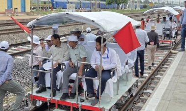 रेल संरक्षा आयुक्त ने नवनिर्मित तीसरी लाइन का किया निरीक्षण