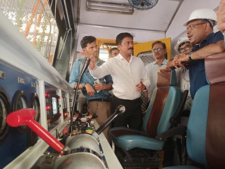 प्रधान मुख्य संरक्षा आयुक्त ने अत्याधुनिक ‘आरबीएमवी’ मशीनों का किया निरीक्षण