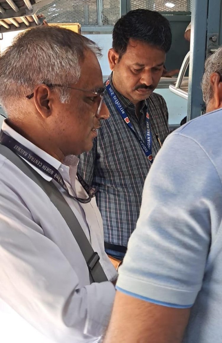 फतेहपुर से प्रयागराज के मध्य रेलवे ने चलाया सघन टिकट चेकिंग अभियान