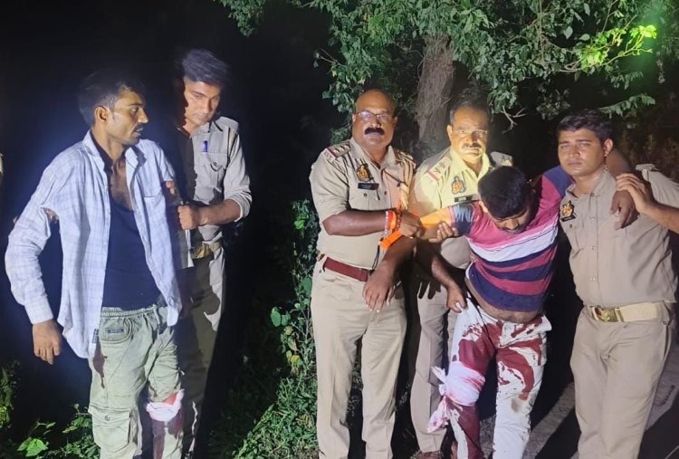 बरेली: दो बदमाश मुठभेड़ में गिरफ्तार, पैरों में लगी गोली