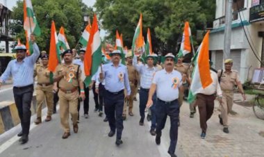 काकोरी ट्रेन एक्शन शताब्दी समापन समारोह में भव्य तिरंगा यात्रा ने भरा देशभक्ति का जोश