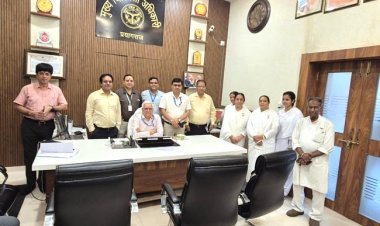 ब्रह्माकुमारी बहनों ने राखी बांध कर मनाया त्याेहार