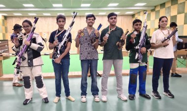 ईगल आई शूटिंग अकादमी के प्रशिक्षुओं ने जीते सात पदक