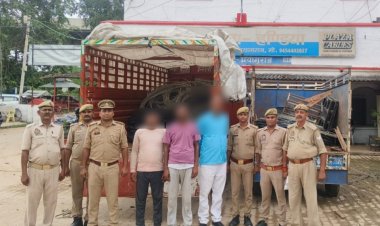 प्रयागराज: विद्युत तार चोरी करने वाले गिरोह के तीन सदस्य गिरफ्तार, चोरी का तार बरामद