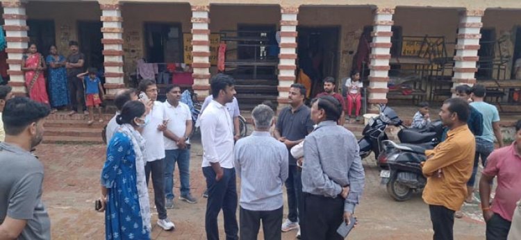 नगर आयुक्त ने बाढ़ ग्रस्त क्षेत्रों का लिया जायजा