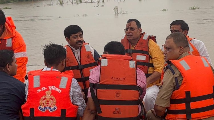 नन्द गोपाल गुप्ता ‘नन्दी’ ने बाढ़ प्रभावित क्षेत्रों का किया निरीक्षण