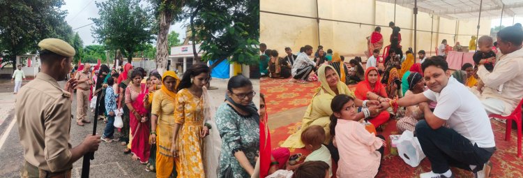 हाथों में थाल-आंखों में आंसू, जेल में बांधी बहिनों ने भाई को राखी