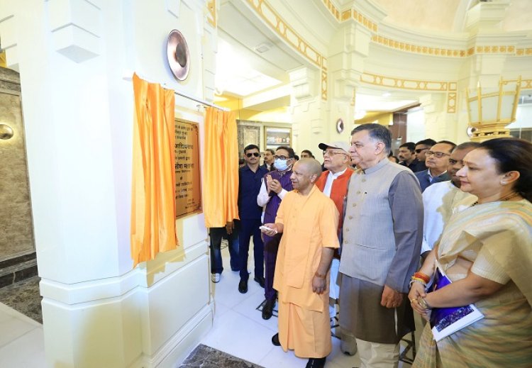 मुख्यमंत्री ने विधान भवन के प्रवेश द्वार के नए गुंबद का किया का लोकार्पण